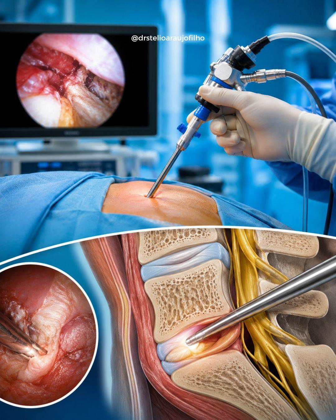 A endoscopia de coluna é uma técnica minimamente invasiva usada no tratamento de alguns casos de hérnia de disco, dor ciática e compressão de nervos.